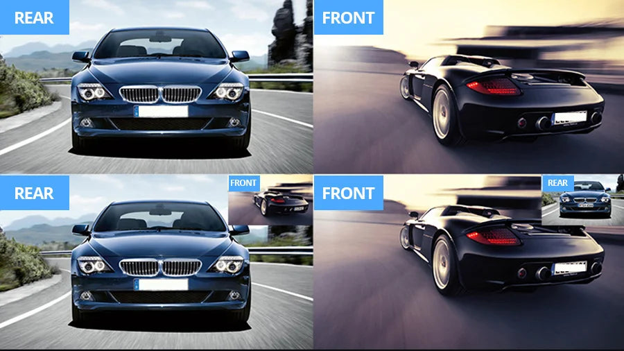 4.3 Inch 1080P Dual camera Dash Cam For Cars Optional 1080P Rear Car Camera Night Vision Loop Recording Wide Angle Car DVR Came
