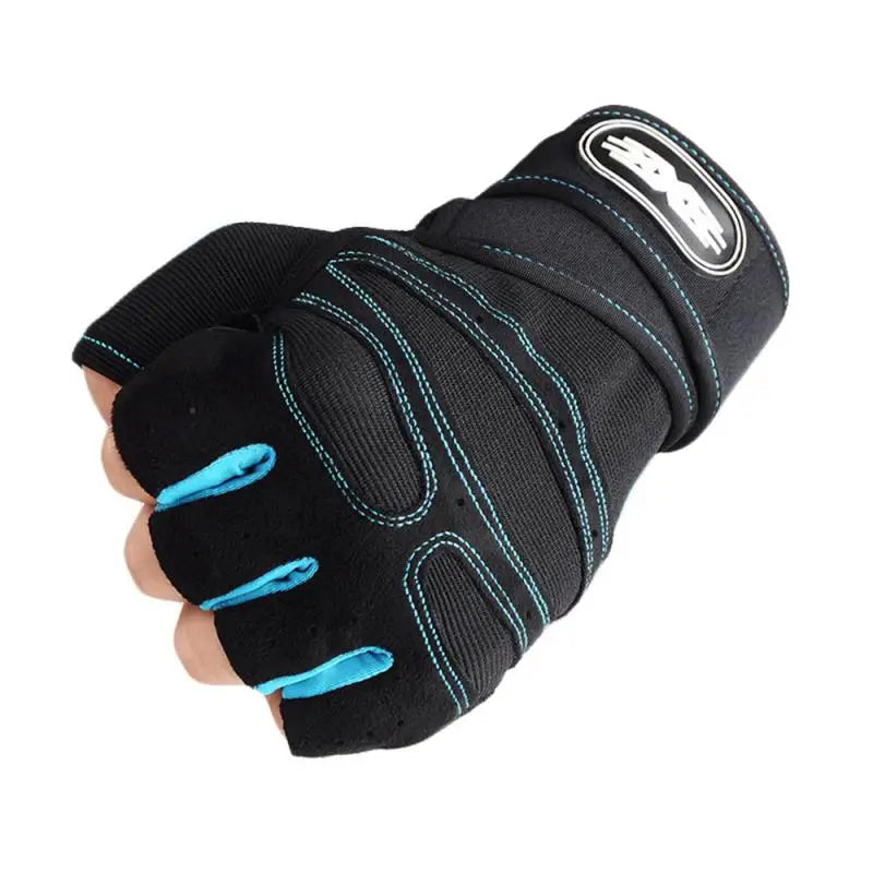 Gym Fitness Heavyweight Training Gloves Men women Sports Body Building Half Finger Non-Slip Gloves Wrist Support Weightlifting