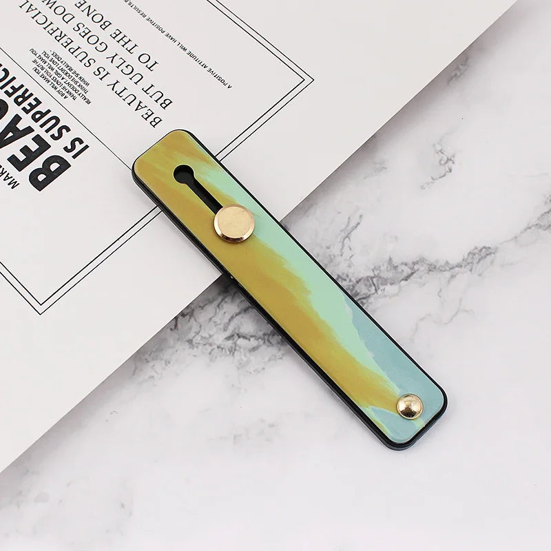 Portable Push-pull Phone Holder Slide Stand Multi-function Ring Buckle Lazy Desktop Sticky Rainbow Phone Silicone Ring Grip