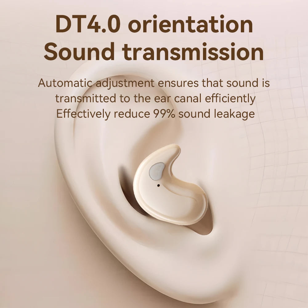 For Phone Sleep Invisible Stereo Headset IPX5 Waterproof Wireless Bluetooth Earphone Earbuds With Mic Bluetooth 5.3 Headphones