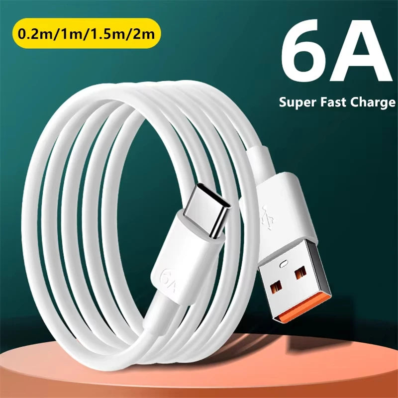 NNBILI 3PCS 100W 6A Super Fast Charger Cable Fast USB Type C Charging Data Cord Quick Charger Cable USB C charger fast charging