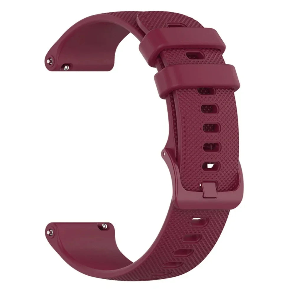 Sport 20 22mm Silicone Strap For Garmin Venu 4 45mm/Forerunner 165 265 570 Bands For Garmin Vivoactive 6 5 4/Venu 3 Sq2 Bracelet