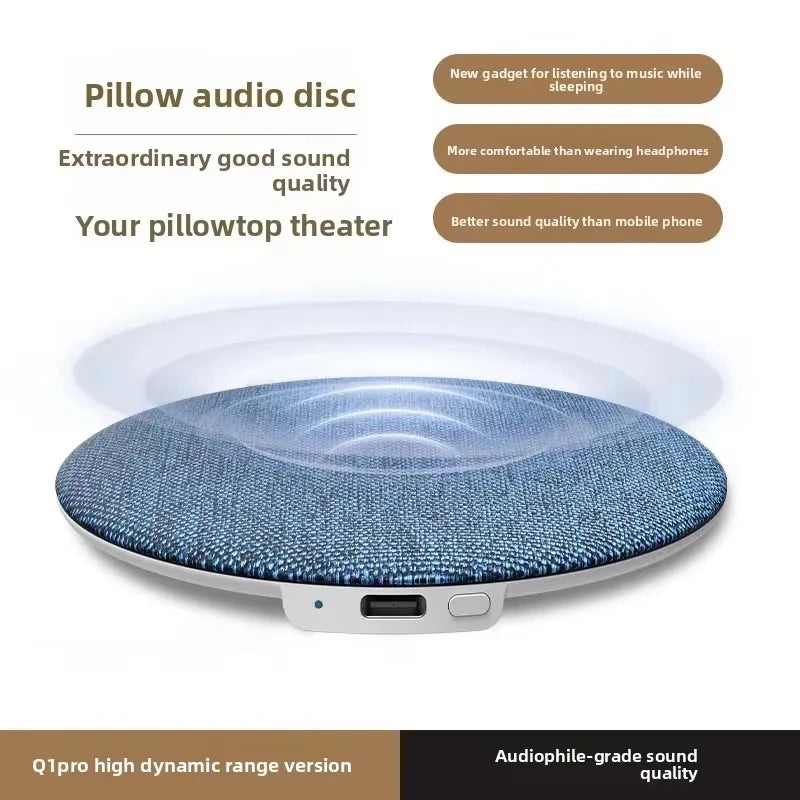 Mini Under Pillow Sleep Speaker Bluetooth 5.4 Hi-Fi Dynamic Sound Wireless Music Player Home Sleep Sound Equipment For Bedside