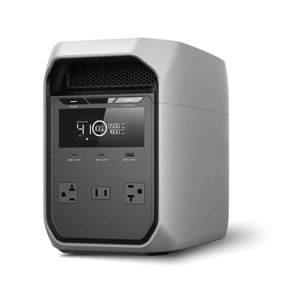 DELTA 3 Classic Power Station: 1024Wh LiFePO4, 1800W AC/100W USB-C, 1-Hour Fast Charge, Solar-Ready Home/Camping Customized