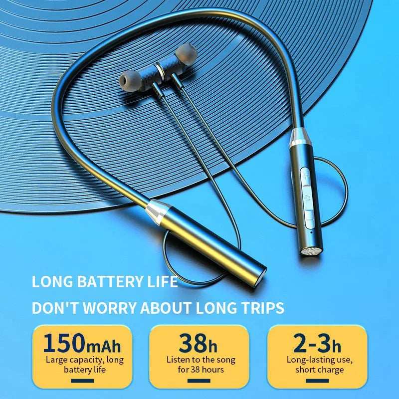 Neck Wireless Bluetooth Earphone TWS 9D oneplus audifonos bleutooth gaming headsets bluetooth earbuds ariculares bluthoooth