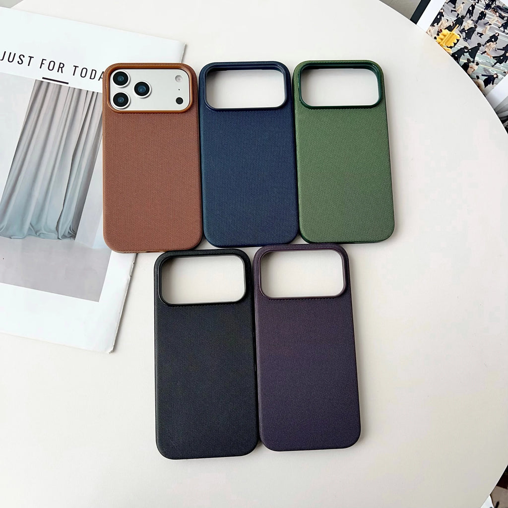 Luxury Tech Woven Magnetic Wireless Charge Phone Case for iPhone 17 Air 16 15 14 13 Pro Max For Magsafe TechWoven Texture Cover