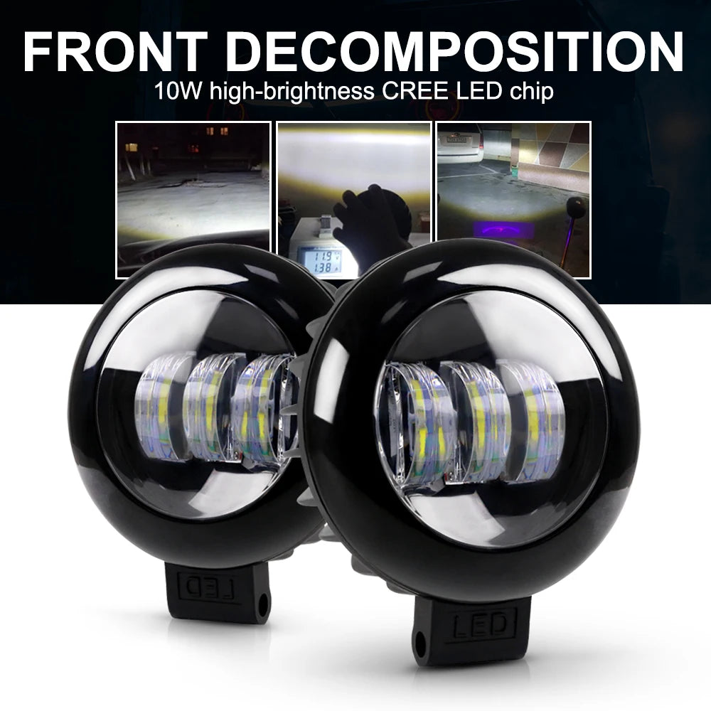 NLpearl 5inch LED Light Bar/Work Light 30W Angel Eyes LED Bar Offroad 12V 24V Fog Light For 4x4 Jeep ATV SUV Trucks Car Tractor