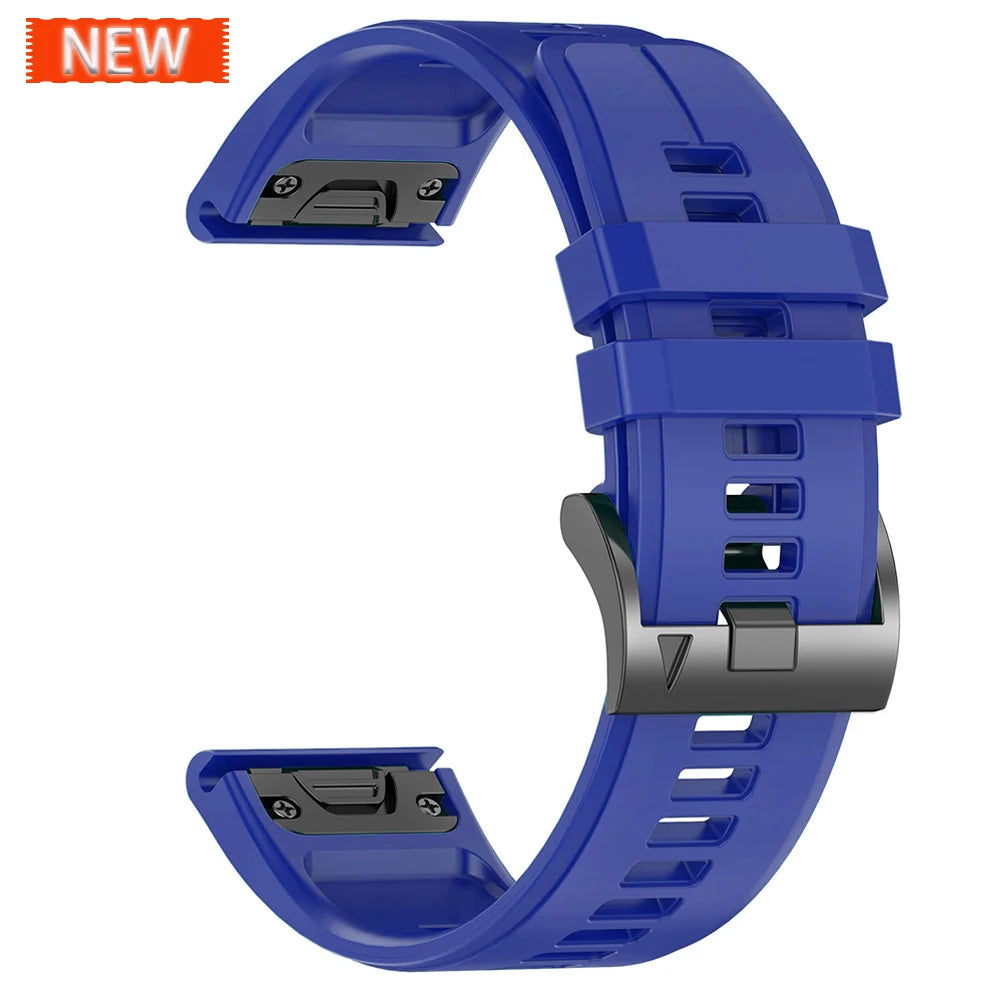 Sport Silicone Strap for Garmin Descent G2 G1 Mk3i Mk2 Mk1/Fenix 8 Pro E 7 7X 6 6X 5 5X/Epix Soft Bracelet 22/26mm Quickfit Band