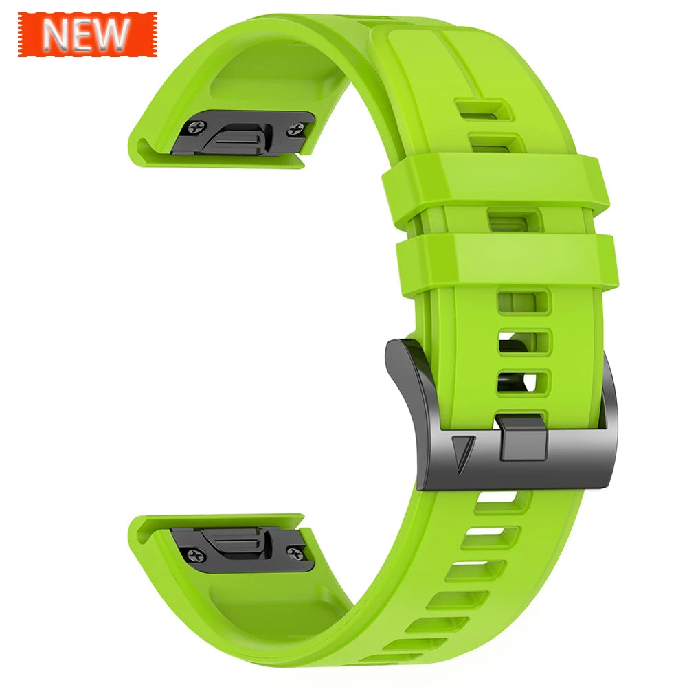 Sport Silicone Strap for Garmin Descent G2 G1 Mk3i Mk2 Mk1/Fenix 8 Pro E 7 7X 6 6X 5 5X/Epix Soft Bracelet 22/26mm Quickfit Band