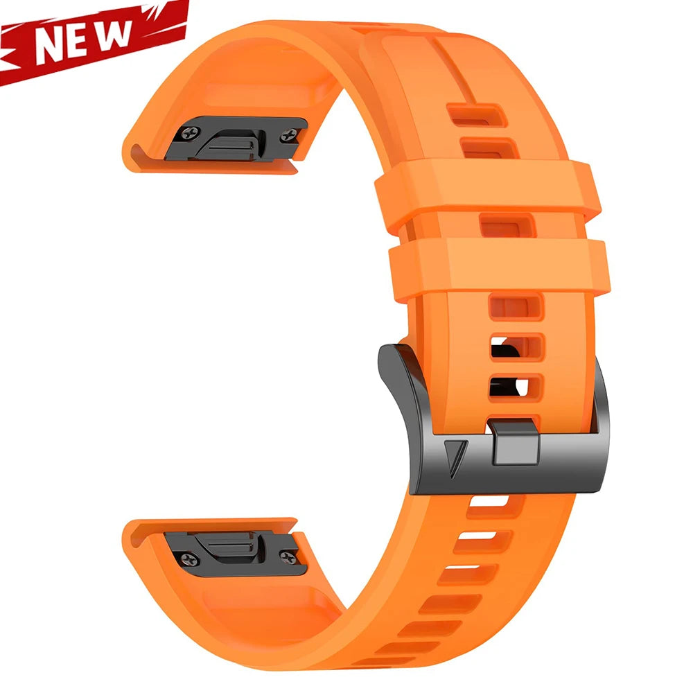 QuickFit 26 22mm Silicone Sport Watch Band for Garmin Fenix 7 7X PRO 6 6X GPS 5 5X Plus 3 HR Epix Pro instinct 2X Strap Bracelet