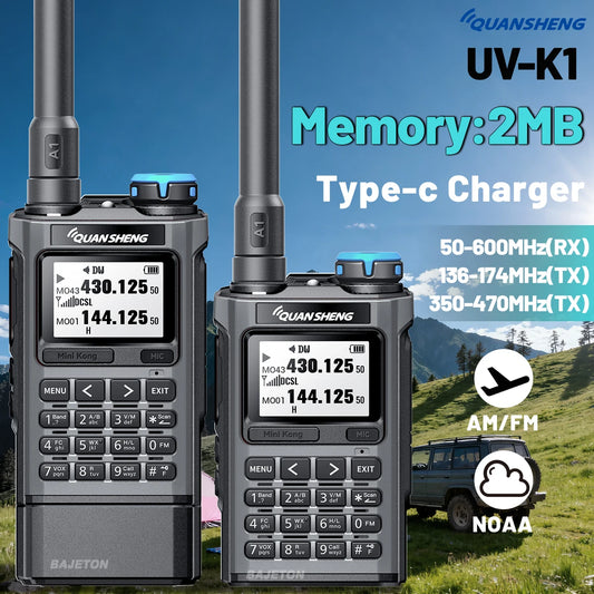 Quansheng UV-K1 L Mini Walkie Talkie Multi Band  Transceiver Wireless Copy Frequency AM FM NOAA Upgrade UV-K5 (8) UV-K6