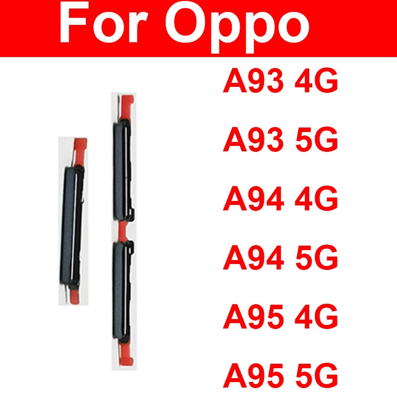 Volume Pwoer Side Button For OPPO A93 A94 A95 4G 5G Up Down Volume ON OFF Power Switch Side Keys Flex Cable Repair Parts