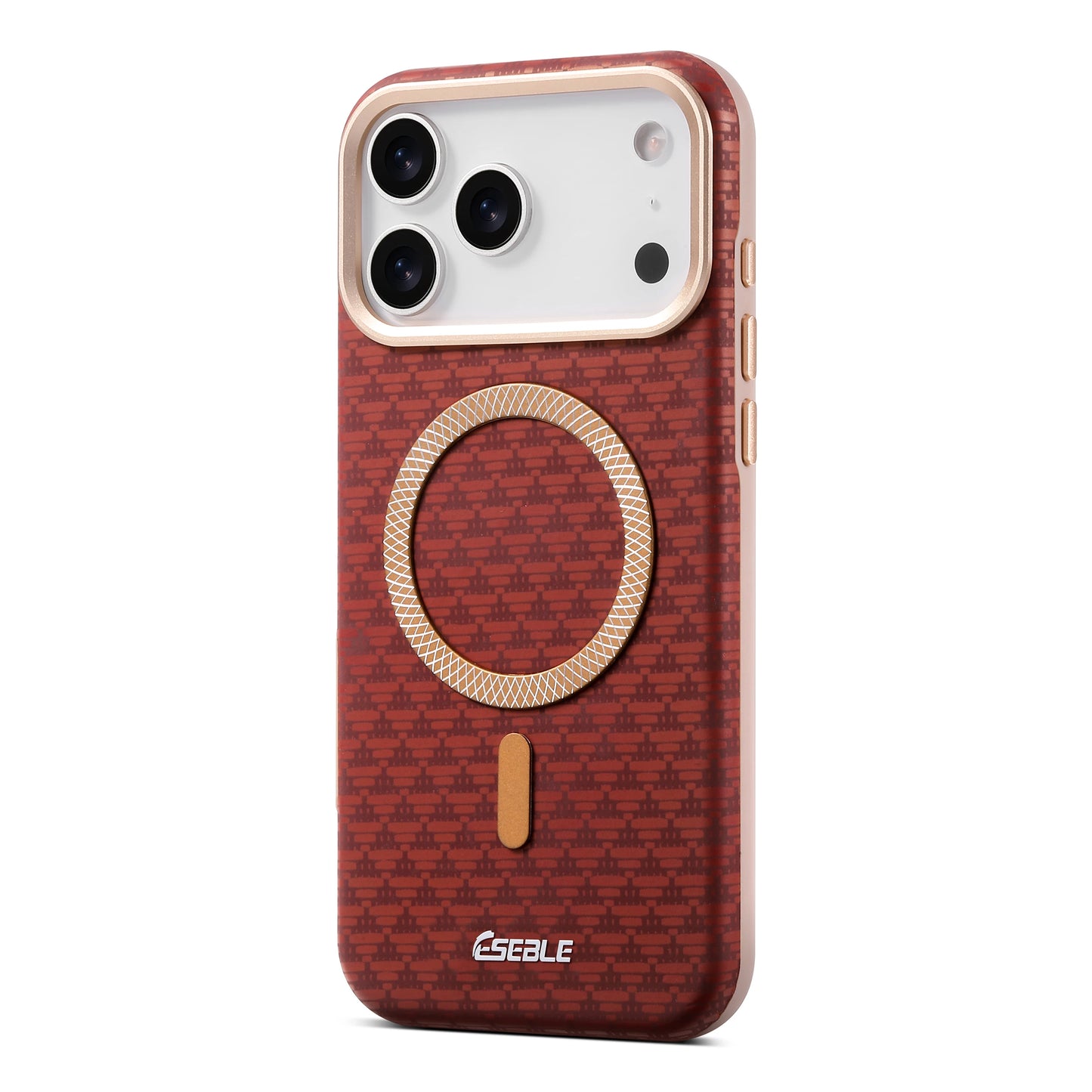 Luxury Business Bitmap Leather Magnetic Phone Case For iPhone 17 16 15 14 13 Pro Max 17Pro 17Air Metal Lens Button Bumpe Cover