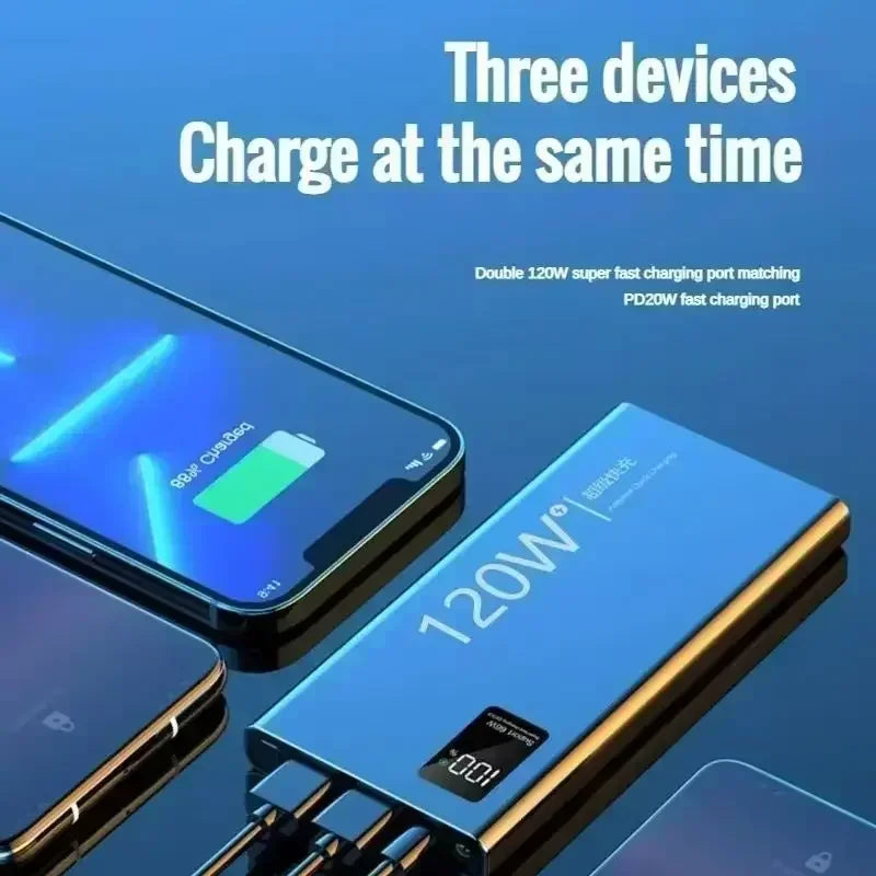 Xiaomi 50000mAh 120w Super Fast Charging External Battery Ultra Capacity PowerBank Portable LED Digital Display For IPhone