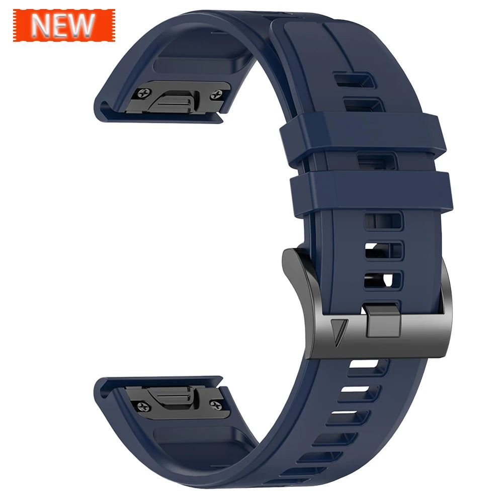 Sport Silicone Strap for Garmin Descent G2 G1 Mk3i Mk2 Mk1/Fenix 8 Pro E 7 7X 6 6X 5 5X/Epix Soft Bracelet 22/26mm Quickfit Band