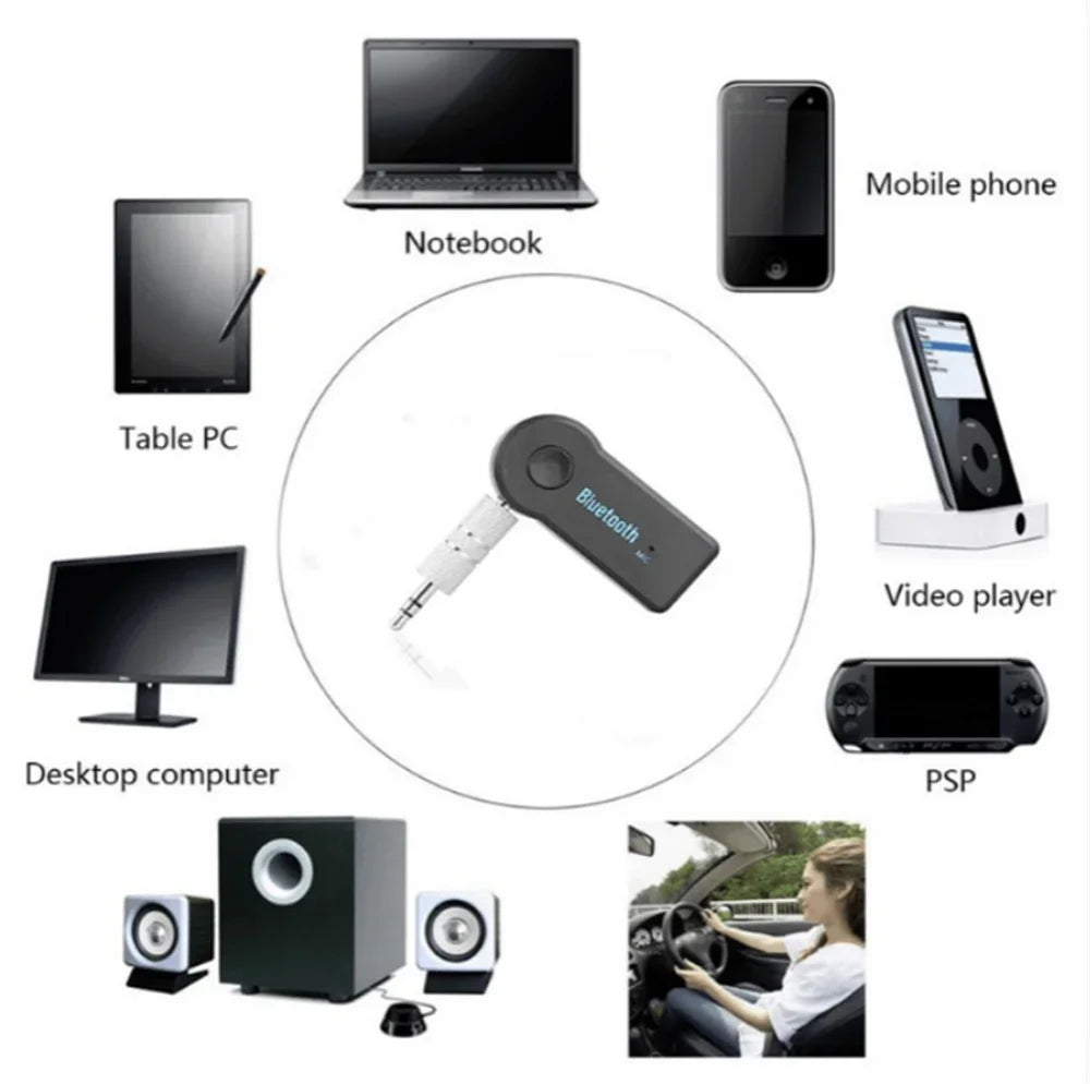 Wireless Bluetooth 5.0 Receiver Adapter 3.5mm Jack For Car Music Audio Converter Aux A2dp Headphone Receiver Handsfree Speaker