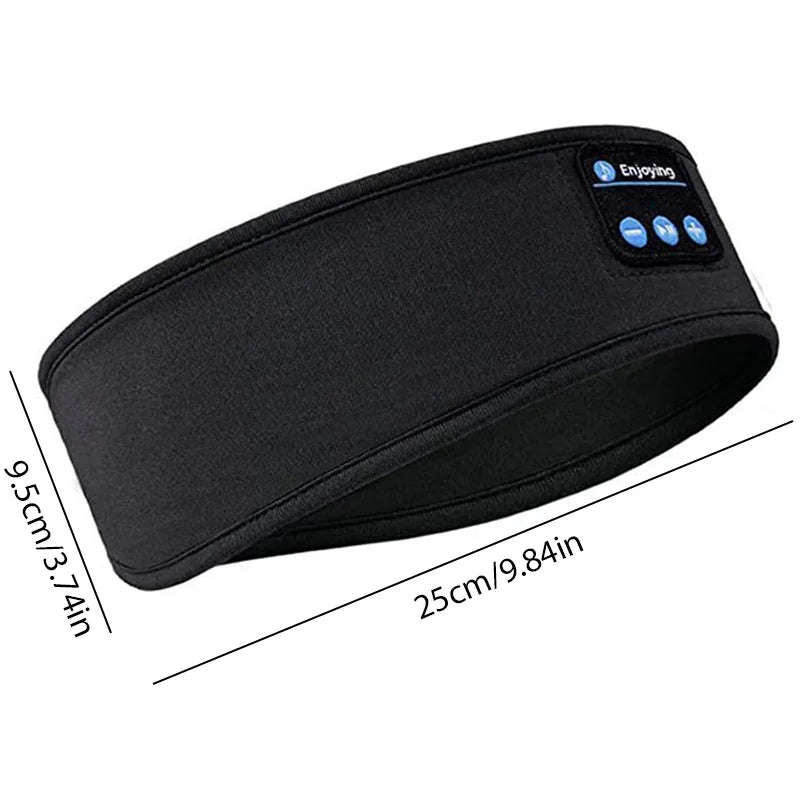 Bluetooth Headband Headphones Wireless Music Sports Hairband Running Fitness Sweatband Earphones Soft Sleeping Eye Mask Headset