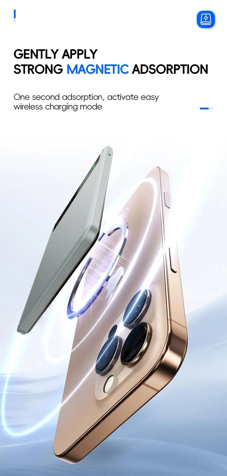 5000mAh/10000mah Fast Power Bank for MagSafe Magnetic Wireless External Battery [ CCC Certified] Color Display screen Powerbank